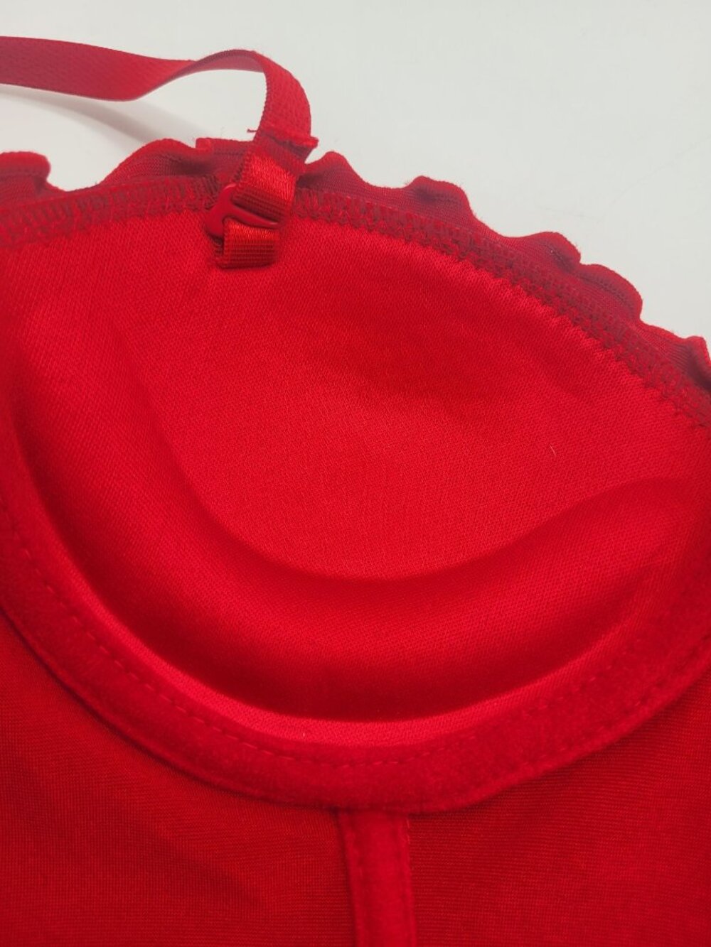 Spirit Halloween Women's Small Red Corset Goth Vamp Costume Boudoir - Picture 9 of 9